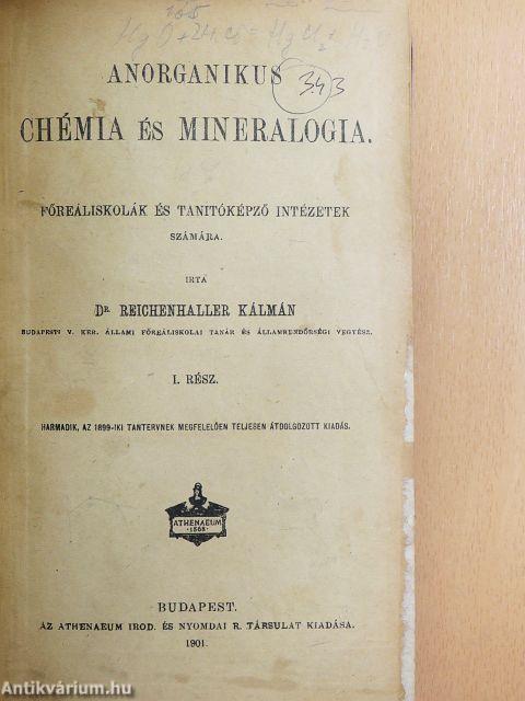 Anorganikus chémia és mineralogia I-II./Organikus chémia