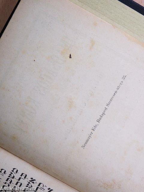 Mákzór imádságos könyv az év minden ünnepnapjára IV.