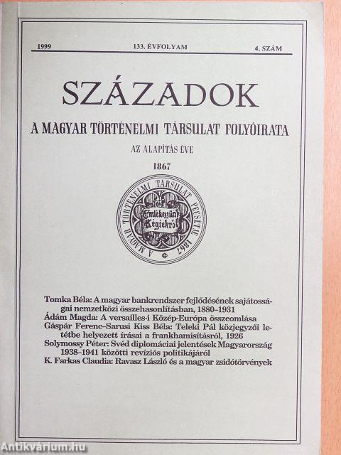 Századok 1999/4.