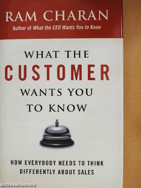 What the Customer Wants You to Know