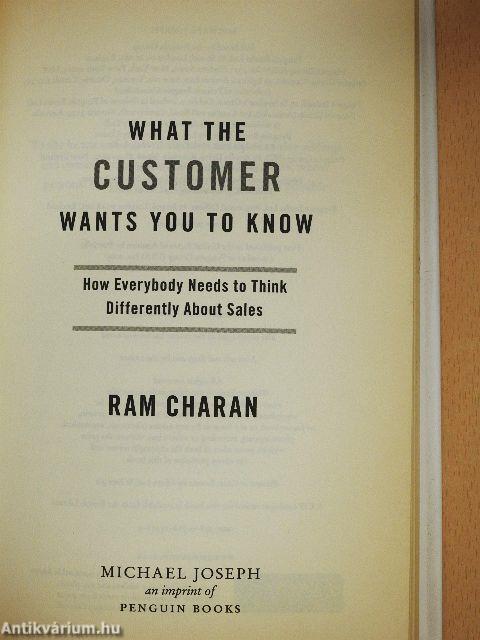 What the Customer Wants You to Know