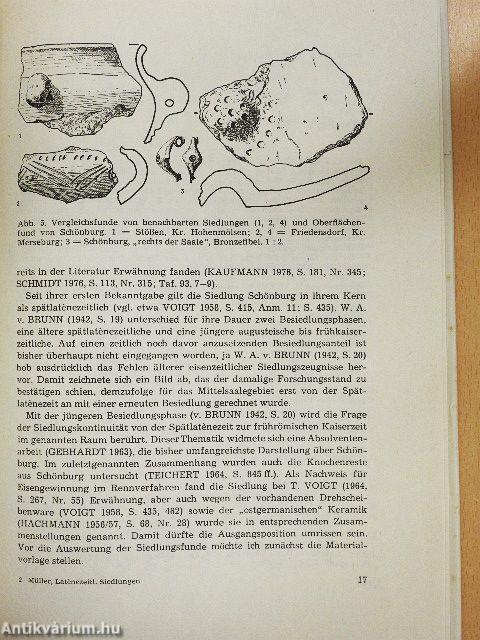 Latenezeitliche Siedlungen im Saale-Elbe-Gebiet - 1. Schönburg, Kreis Naumburg