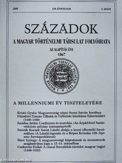 Századok 2000/1-6.