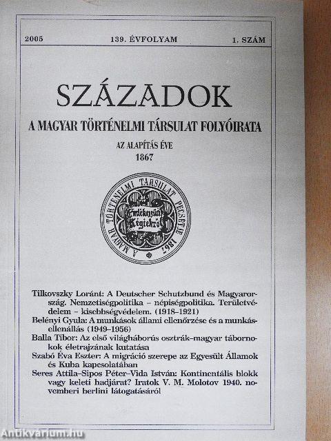 Századok 2005/1.