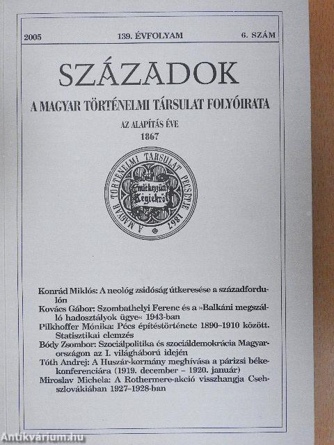 Századok 2005/6.