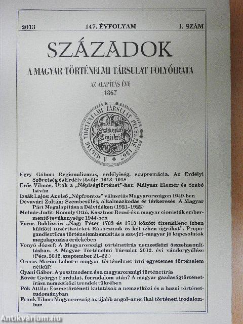 Századok 2013/1.