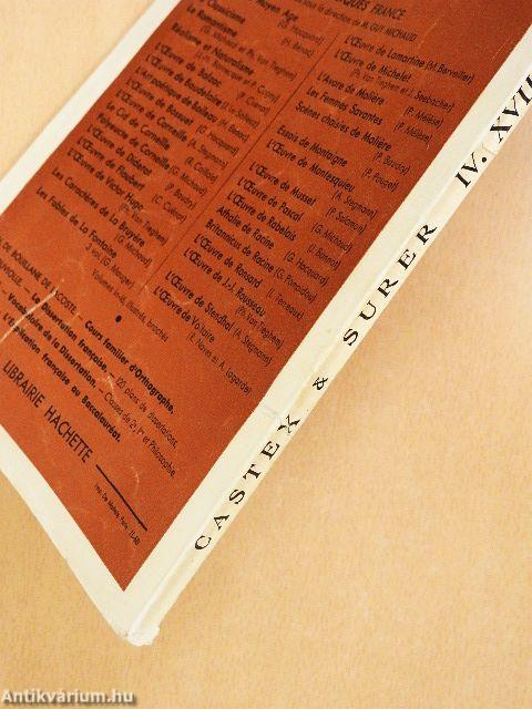 Manuel des Études Littéraires Francaises IV. - XVIIIe siécle