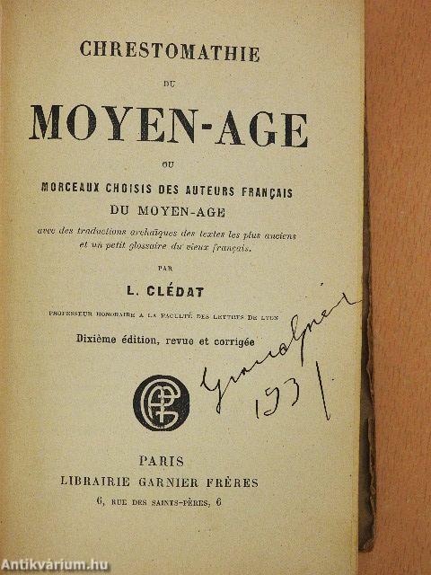 Chrestomathie du Moyen-Age