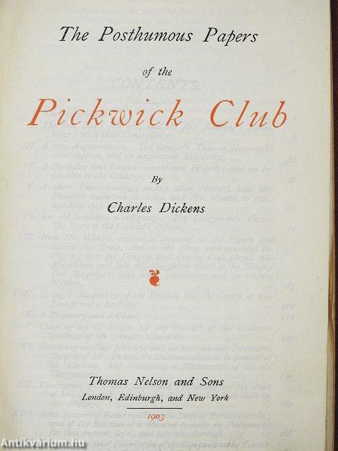 The Posthumous Papers of the Pickwick Club