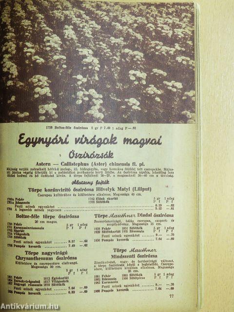 70. Mauthner árjegyzék