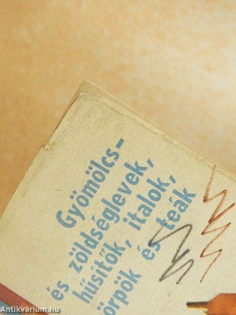 Gyümölcs- és zöldséglevek, hűsítők, italok, szörpök és teák