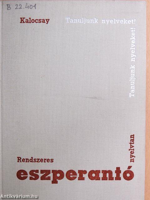 Rendszeres eszperantó nyelvtan