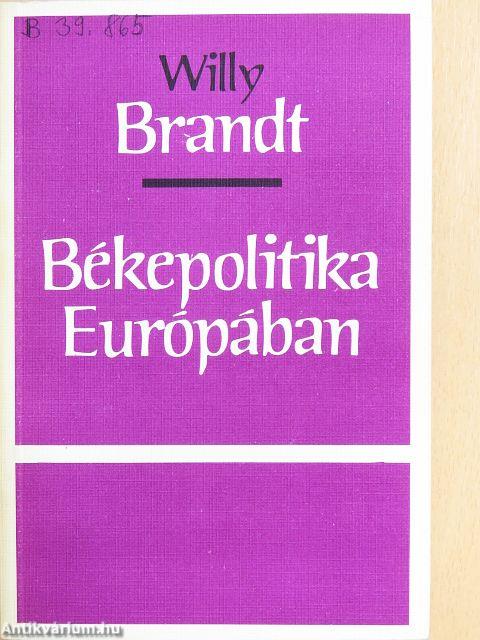 Békepolitika Európában