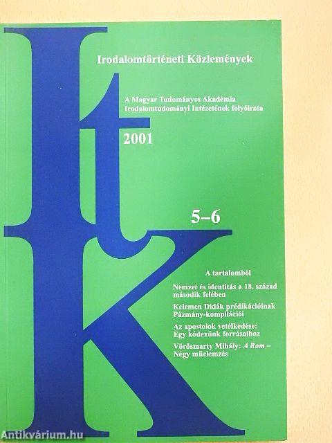 Irodalomtörténeti Közlemények 2001/5-6.