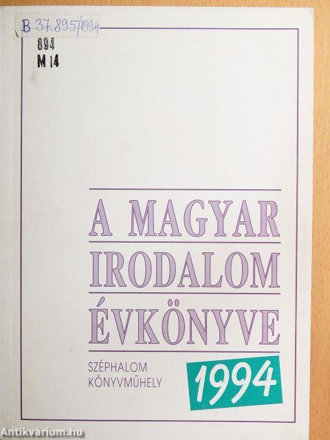 A magyar irodalom évkönyve 1994.