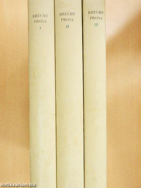 Prosa I-III.