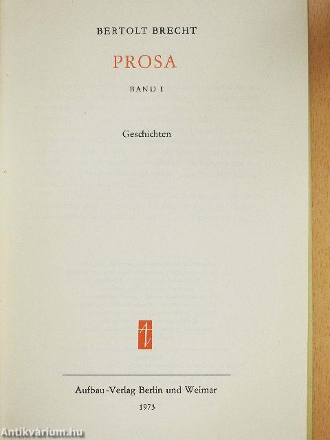 Prosa I-III.