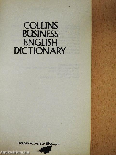 Collins Business English Dictionary