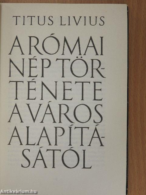 A római nép története a város alapításától 3. (XXI-XXV.)