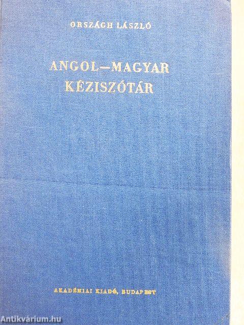 Angol-magyar kéziszótár