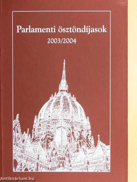 Parlamenti ösztöndíjasok 2003/2004