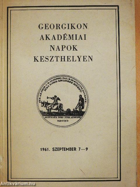 Georgikon akadémiai napok Keszthelyen