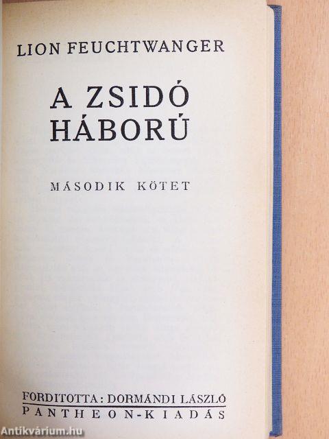 A zsidó háború I-II.