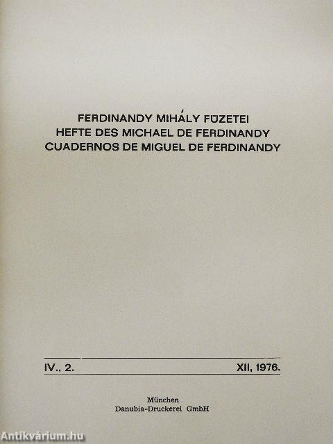 Ferdinandy Mihály füzetei IV/2.