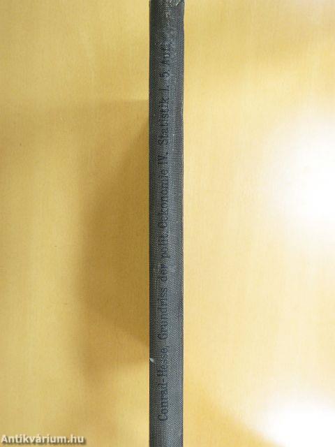 Grundriß zum Studium der politischen Oekonomie IV. - Statistik I. 