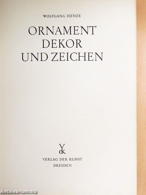 Ornament Dekor und Zeichen