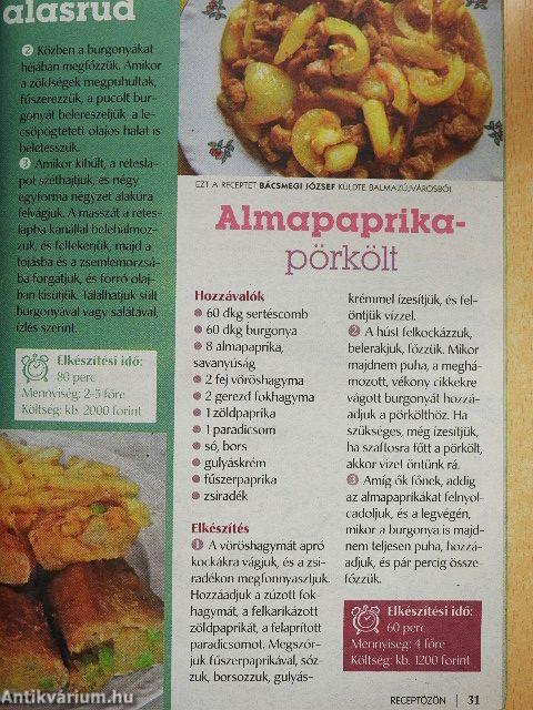 RECEPTözön 2014-2015 (vegyes számok)