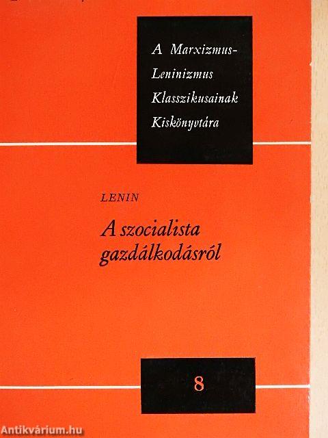 A szocialista gazdálkodásról