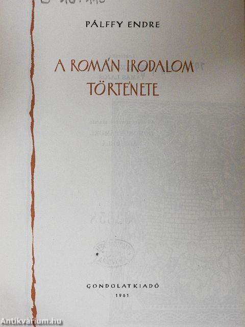 A román irodalom története