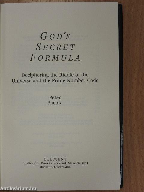 God's Secret Formula