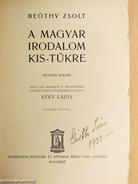 A magyar irodalom kis-tükre