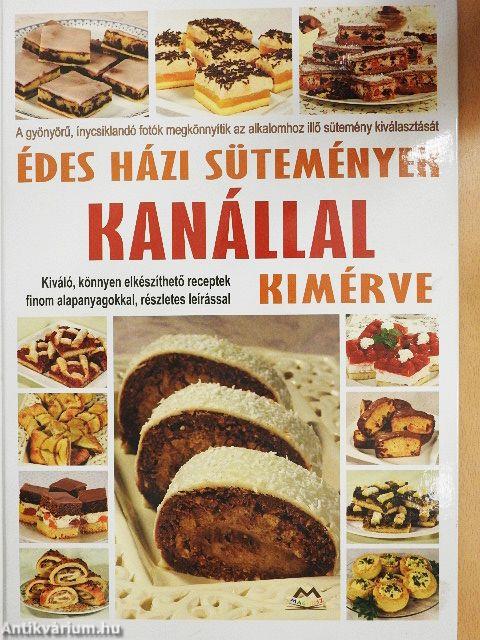 Édes házi sütemények kanállal kimérve