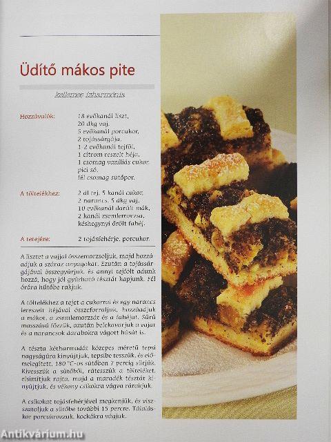 Édes házi sütemények kanállal kimérve