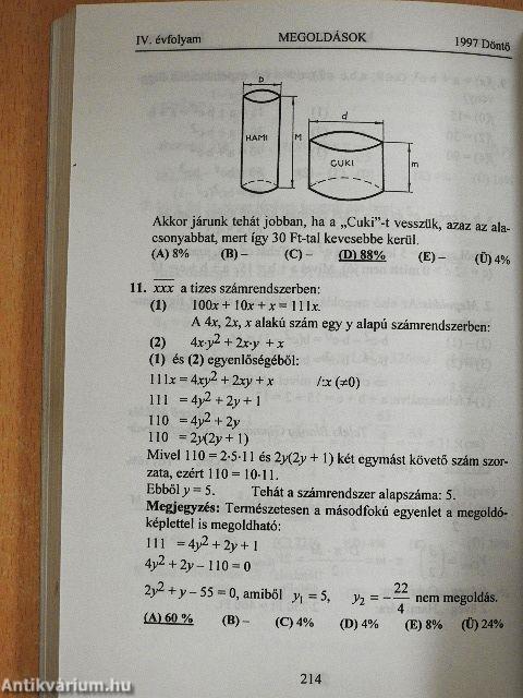 Matematikai versenytesztek