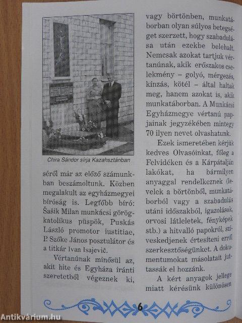 Vértanúink-Hitvallóink 2004/1-4.