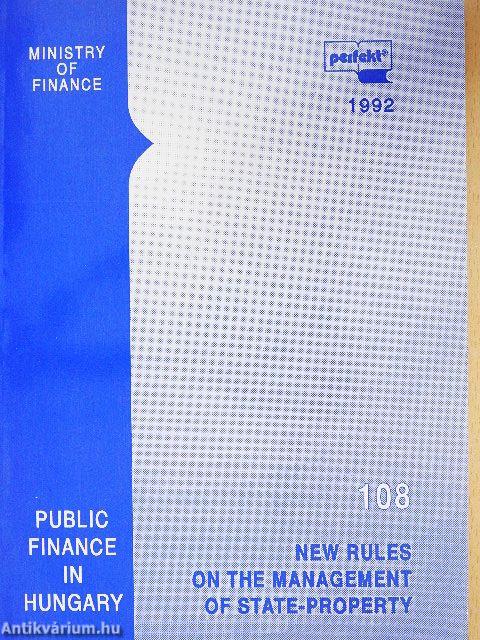 New Rules on the Management of State-Property