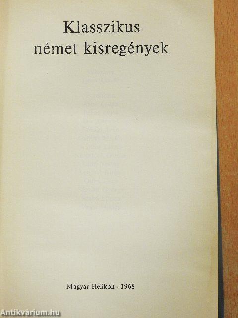 Klasszikus német kisregények