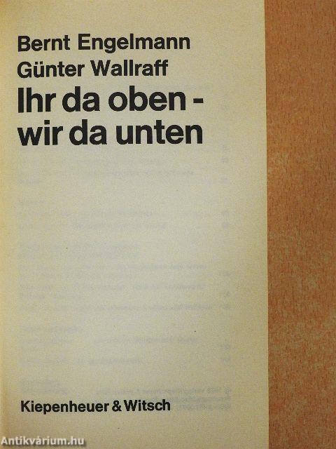 Ihr da oben - wir da unten