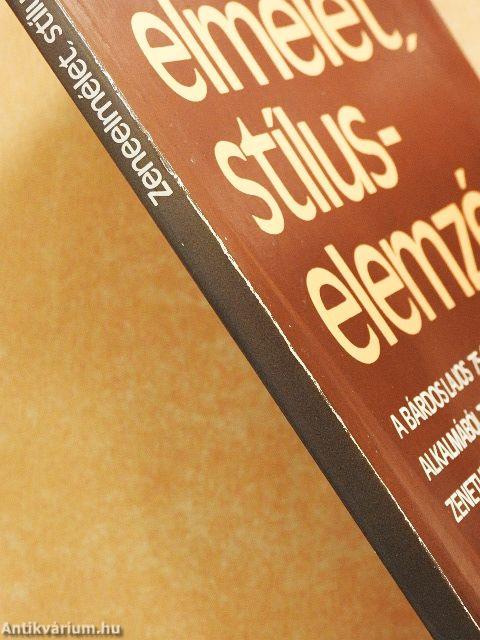 Zeneelmélet, stíluselemzés