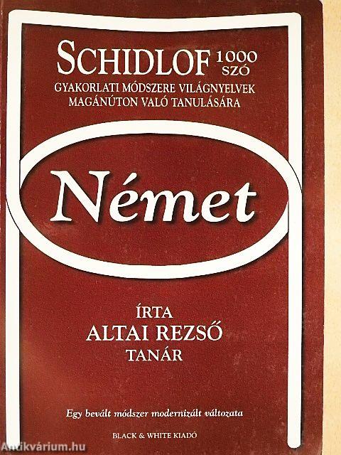 Schidlof gyakorlati módszere - Német