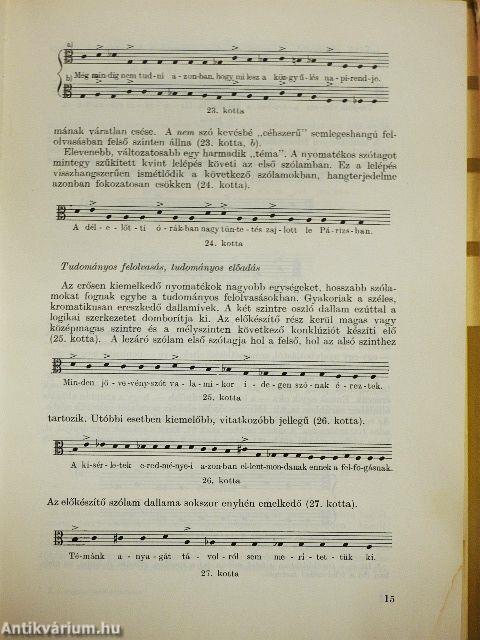 A magyar beszéd dallama