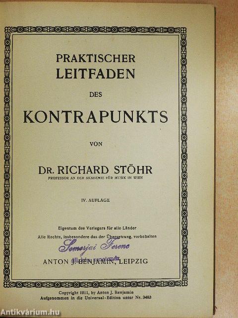 Praktischer Leitfaden des Kontrapunkts