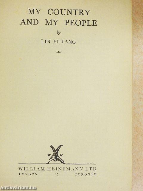 My Country and My People