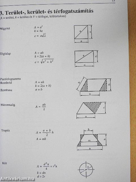 Elektrotechnikai képletek és táblázatok