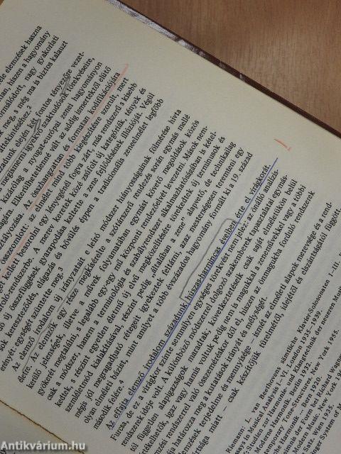 Zeneelmélet, stíluselemzés