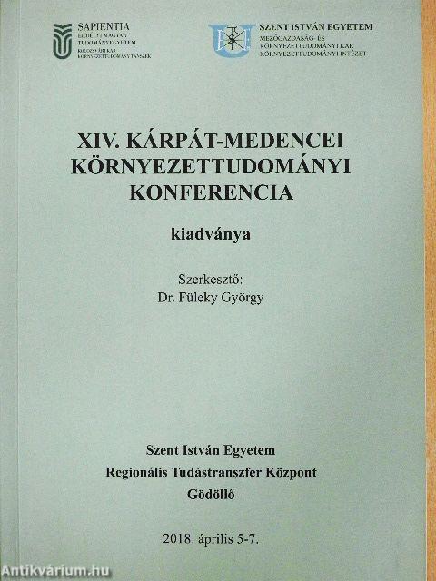 XIV. Kárpát-medencei környezettudományi konferencia kiadványa